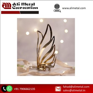 Candelabro de Metal dorado personalizable, candelabro elegante para bodas y Navidad, candelabro dorado decorativo - Product Image 6