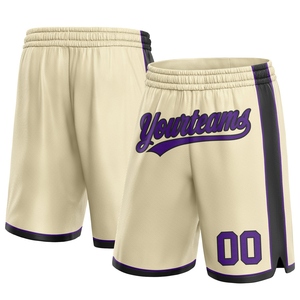 Industrie Direct Engro Sportswear Short de basket-ball personnalisé violet-noir authentique Short de basket-ball - Product Image 1