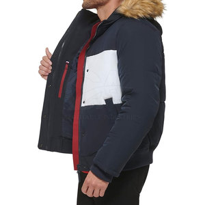 Manteau en fausse fourrure à capuche pour homme, veste d'hiver épaisse et chaude, veste d'hiver chaude, parka tendance, style luxueux - Product Image 5