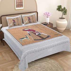 Juego de Sábanas de Algodón Estampadas Modernas para el Hogar, Sábanas Hermosas al por Mayor con Fundas de Almohada, Juego de Cama de 3 Piezas Moderno - Product Image 1