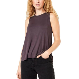 Camiseta sin Mangas para Mujer, Ligera, de Mezcla de Algodón, Transpirable, Cómoda, Informal, para Uso Diario, Verano - Product Image 4