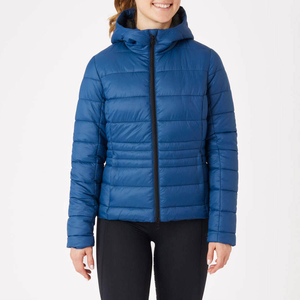 Veste matelassée en coton respirant à col montant et fermeture éclair intégrale, motif épais et solide, sur mesure, pour l'automne/hiver, en vente - Product Image 1