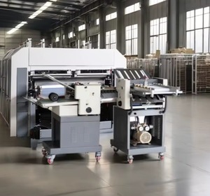 Máquina Plegadora de Papel Semiautomática de 4 Peines con Componentes PLC PRY-384SB 380V, 1 Año de Garantía, 1350kg, 1200x960x2200mm - Product Image 1