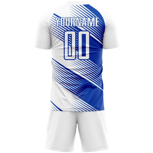 เสื้อฟุตบอลพิมพ์ซับลิเมชัน100% ผ้าโพลีเอสเตอร์ยืดป้องกันแบคทีเรียชุดฝึกซ้อมแบบแห้งเร็วผลิตจากโพลีเอสเตอร์ - Product Image 3