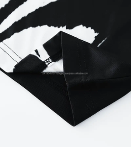 Venta al por mayor personalizado holgado unisex 100% poliéster puro camisetas de marca para hombre de gran tamaño camiseta ordinaria en blanco de punto streetwear camisa - Product Image 5