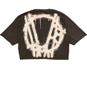 T-shirt boxy streetwear sur mesure de haute qualité à manches courtes meilleure vente en gros à bas prix - Product Image 3