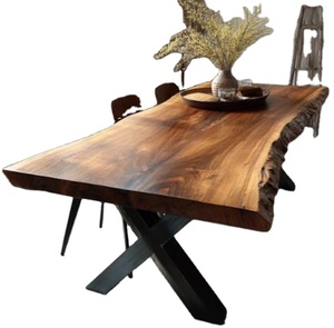 Table à manger carrée moderne en bois massif KALATRI, écologique, 6 places, assemblage requis, pour usage scolaire et hôtelier - Product Image 1