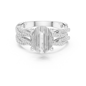 14K Eternity Crystal <b>Ring</b> Women Fashion - Product Image 4