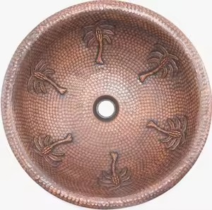 Bassin rond en cuivre de qualité supérieure avec un attrait adorable unique parfait pour les conceptions de cuisine inspirées des artisans - Product Image 5