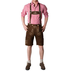 Hosen มีดหนังแท้สำหรับผู้ชาย,มีดหนังแท้คุณภาพสูงแบบดั้งเดิมบาวาเรีย Oktoberfest - Product Image 2