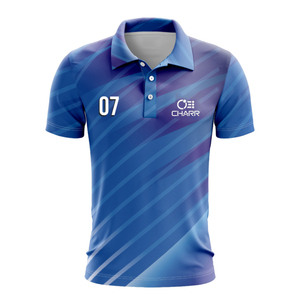 OEM personalizado de poliéster de algodón de los hombres de golf para Polo uniforme transpirable con patrón sólido de impresión personalizada y logotipo bordado - Product Image 3