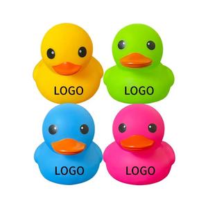 Nuevo diseño bebé vinilo PVC Animal baño pato juguetes logotipo personalizado surtido <span class=keywords><strong>5</strong></span> pulgadas grandes <span class=keywords><strong>patos</strong></span> de goma para regalos promocionales de negocios Juguetes - Product Image 1