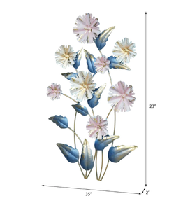 Hoja pequeña decorativa moderna de latón Ak, arte colgante de pared con acabado multicolor para restaurante, dormitorio y sala de dibujo - Product Image 3