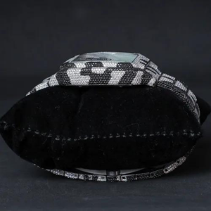 Luxe 2024 mécanique diamant montres Hip Hop Bussdown fabriqué en acier inoxydable Vvs Moissanite plein glacé montre pour hommes femmes - Product Image 6