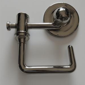 Elegant Silver Plated Wall Mounted Toilet Paper Holder With Ornate Trim Artisan Craft Designed For Decorative Interiors - Product Image 2