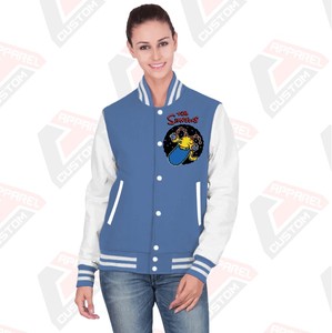 Blouson universitaire en toile pour homme, style streetwear décontracté, col montant, impression personnalisée, respirant et coupe-vent – Meilleures ventes - Product Image 1