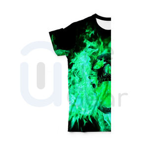 Venta al por mayor de alta calidad por encargo camiseta unisex Diseña tu propio impreso manga corta estilo de moda para hombres y mujeres parejas - Product Image 3