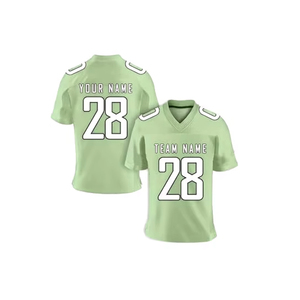 Ropa Deportiva al Por Mayor, Jersey de Fútbol Americano de Tela Resistente para Entrenamiento, 100% Poliéster de Secado Rápido, Cuello en V, Manga Corta - Product Image 5