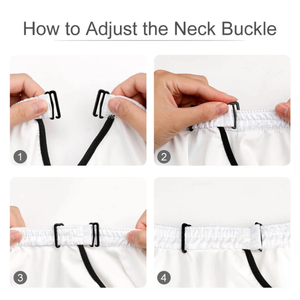 Cape de coiffeur de salon professionnel pour hommes femmes Logo imprimé personnalisé Matériau en polyester Taille et couleur antistatique personnalisables - Product Image 4