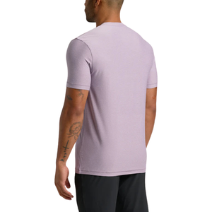 Camiseta de cuello redondo de ajuste atlético de tela de punto de 180g para hombre, transpirable, deportivo, patrón sólido, diseño personalizable en blanco - Product Image 4