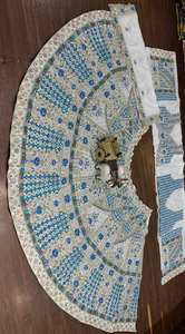 Traje Lehenga Choli bordado tradicional de Georgette de imitación elegante para mujer del proveedor indio directo Dupatta de red para indio - Product Image 3