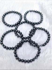 Bracelet unisexe pour adulte en hématite originale avec certificat de laboratoire, naturel et énergisé pour la clarté mentale et la concentration - Product Image 3