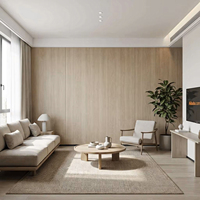Panel de Pared de PVC Impermeable Moderno al por Mayor, Revestimiento Decorativo de Pared para Interiores, para Sala de Estar Comercial y Residencial