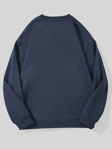 Sweat-shirt unisexe à col rond surdimensionné avec imprimé de chat dessiné à la main, manches régulières, pull en coton tricoté, décontracté pour l'automne - Product Image 2