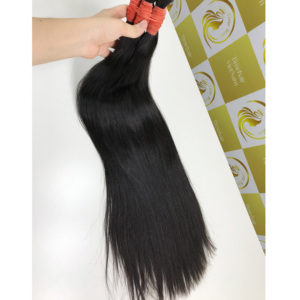 Extensiones de cabello de un solo donante vietnamita Colores de onda natural virgen a granel con extremos gruesos Todas las longitudes Cabello humano hecho de rubio negro - Product Image 4