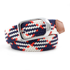 Cinturón de piel de vaca trenzada para hombre al por mayor con hebilla de acero, cinturón de vestir informal transpirable con diseño tejido clásico personalizable - Product Image 6