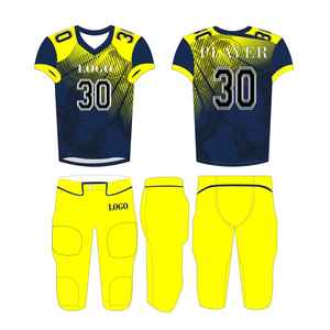 เสื้อเจอร์ซีย์ฟุตบอลอเมริกันชุดออกกำลังกายโลโก้ตามสั่งดีไซน์ล่าสุด - Product Image 4