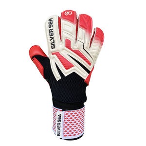Guantes de portero de látex alemán de 4mm de calidad profesional, corte de dedo en rollo, malla de maíz, correa de muñeca ajustable, diseño de logotipo personalizado - Product Image 2