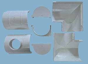 Raccord de tuyau de gouttière d'eau de pluie en PVC de haute qualité 170 mm coude droit Durable Design moderne matériau de construction haute résistance - Product Image 5