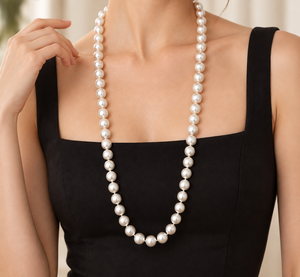สร้อยคอโชคเกอร์ลูกปัดมุกเทียม Smile Joyas รุ่น PE-0143 สำหรับทุกเพศ สไตล์คลาสสิก เหมาะสำหรับงานแต่งงาน ของขวัญสุดอินเทรนด์ - Product Image 2