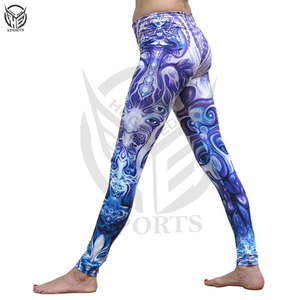 Leggings de gimnasio OEM con bolsillo personalizado, leggings de yoga de cintura alta para mujer, los más nuevos leggings transpirables personalizados para mujer y niña. - Product Image 2