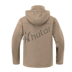 Veste d'hiver à capuche Softshell imperméable et respirante à fermeture éclair tactique pour l'extérieur pour hommes polaire pour la randonnée et le camping - Product Image 2