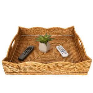 Top Tendance Nice Design Artisanat Plateau De Service En Rotin Festonné Pour Les Festivals Vente En Gros Directe Du Vietnam - Product Image 2