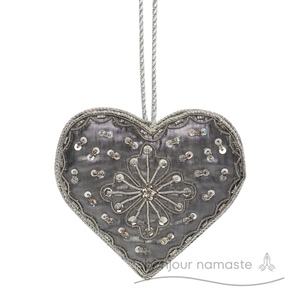 Elegante Artigianato-Fatto a mano con il cuore di Natale, ornamento pieno di amore per la festa di decorazioni per la casa giocattolo per le festività natalizie - Product Image 3