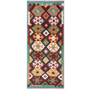 พรมกิลิม ไมมาณา อัฟกานิสถาน ขนาด 192 x 81 ซม. พรมปูพื้นและชุดพรม - Product Image 1