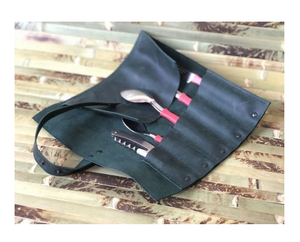 Inde Artisanat Cuir Porte Cuillère Fourchette Couverts Vaisselle Dîner Ustensile Ensemble Qualité Supérieure Prix Pas Cher - Product Image 2