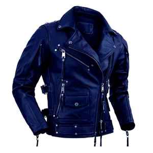 2026 Fashion Style Casual Wear Genuine <b>Leather</b> Classic Outer Wear Breathable Windproof <b>Men</b> <b>Leather</b> <b>Jacket</b> - Product Image 3