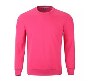 Sweat-shirt à col rond épais pour femme en polyester/coton, hiver, couleur unie, éco-responsable, avec logo personnalisé, vente en gros - Product Image 4