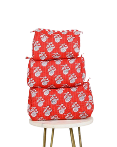 Bolsa de Viaje Acolchada de Algodón Resistente al Agua y Duradera |   Bolsa de Cosméticos Ecológica con Cierre - Product Image 2