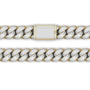 Pulsera de eslabones cubanos de Plata de Ley 925 a la moda con diamante de moissanita de calidad superior para regalo o fiesta estilo Hip Hop - Product Image 1