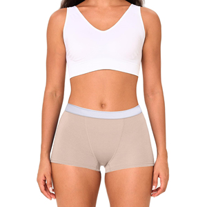 Sous-vêtements pour femmes en fibre de bambou, caleçons taille haute, boxers respirants, lot de 5, OEM - Product Image 1