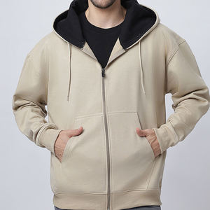 เสื้อฮู้ดกีฬาสำหรับผู้ชายผ้าฝ้าย100% กันลมเป็นมิตรกับสิ่งแวดล้อมเสื้อฮู้ดกีฬาสไตล์ใหม่ปี2025 - Product Image 1