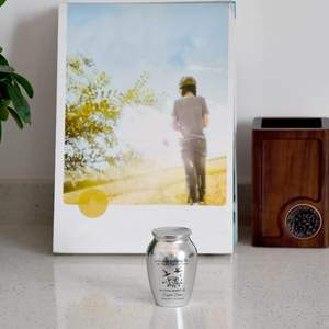 Mini urnes commémoratives personnalisées pour cendres Urne commémorative décorative en acier inoxydable avec design de café Urnes commémoratives Taille personnalisée - Product Image 4