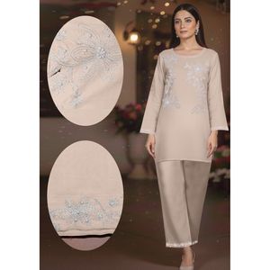 Conjunto de Traje de 2 Piezas Bordado a Mano para Mujer de FUBOR - Product Image 2