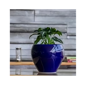 La maceta de cerámica texturizada con curvas orgánicas y acabado inspirado en la tierra agrega una sensación natural tranquila al estilo de las plantas de interior - Product Image 4