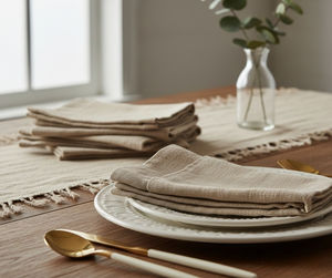 Servilletas de Mesa Cuadradas de Lino 100% Puro de Lujo, 20''x20'', Ecológicas para Bodas y Uso Doméstico - Product Image 3